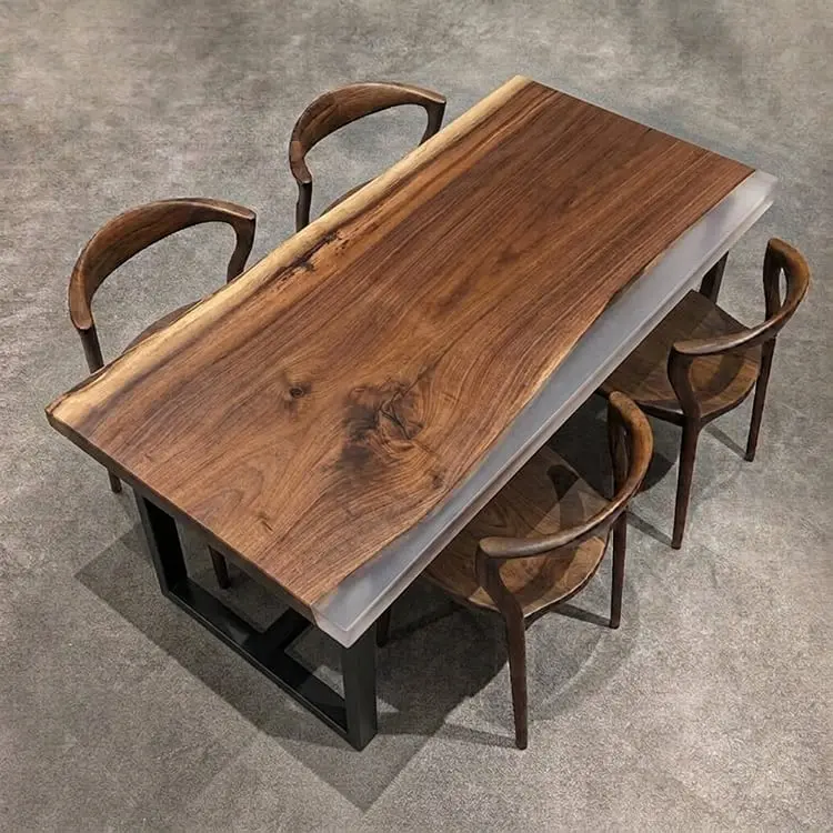 梅田店 RESINウォールナット 幅160×奥行78-83×厚み5.3cm