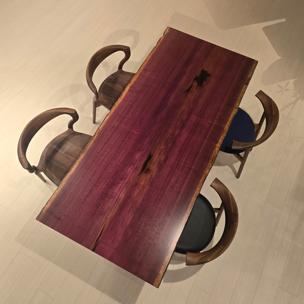 神戸店 パープルハート(接ぎ) 幅180×奥行80×厚み5cm